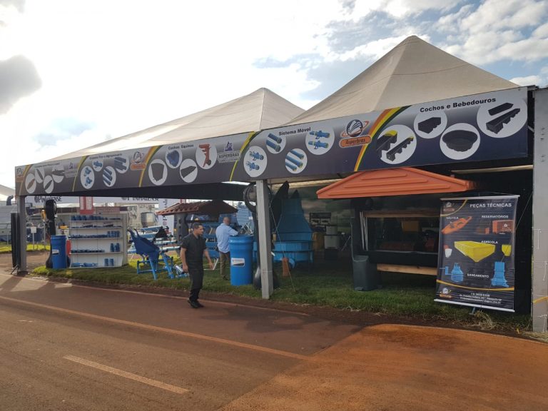 Estande Asperbras, de José Roberto Colnaghi, na Agrishow 2019.