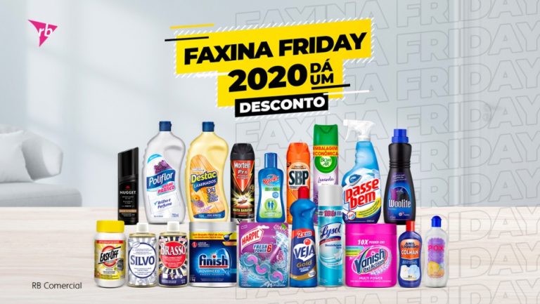 Faxina Friday da RB Hygiene Comercial garante acesso a produtos de limpeza com descontos imperdíveis