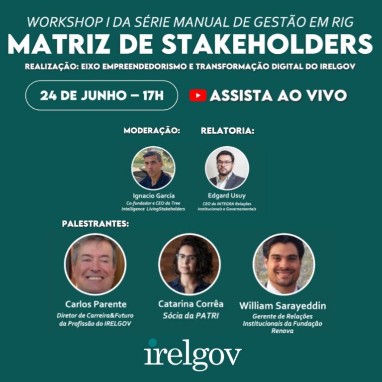 IRELGOV promove primeira edição da série de webinars do Guia Rápido de Gestão em RIG