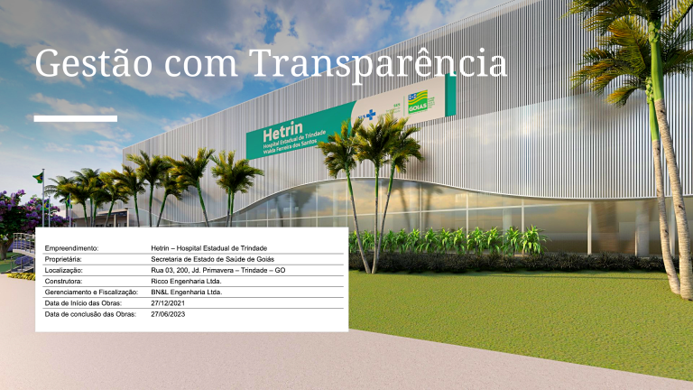 Hetrin - Hospital Estadual de Trindade | Transparência total