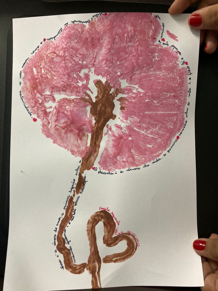 Parto humanizado placenta carimbo