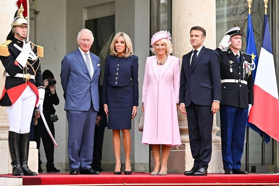 Rei Charles e Rainha Camila | Prediente Frances Macron e Primeira -Dama Brigite