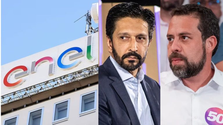 Enel, Ricardo Nunes e Guilherme Boulos. Fotos: Divulgação, Rodilei Morais/Foto Arena/ Estadão e Leandro Paiva/ @leandropaivac