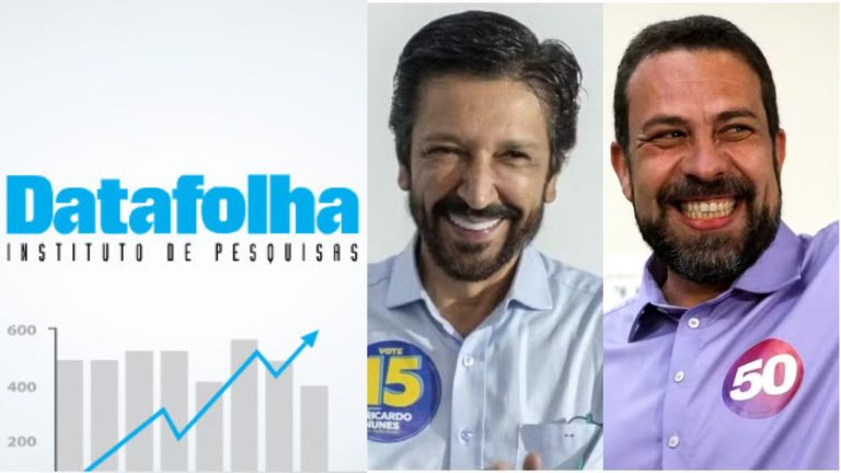 Datafolha. — Foto/ Reprodução: Ricardo Nunes (MDB) e Guilherme Boulos (PSOL)